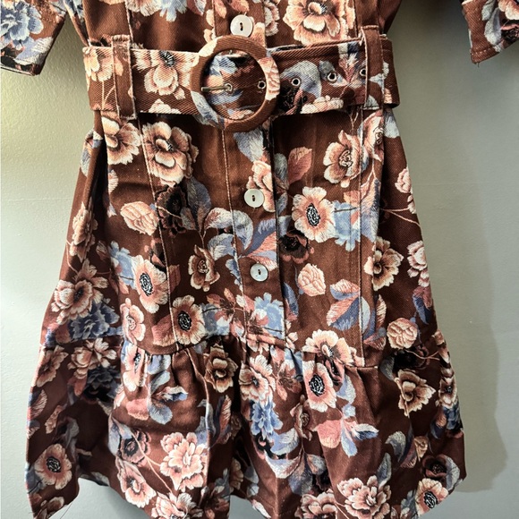Vintage-Inspired Floral Mini Dress - Picture 6 of 10